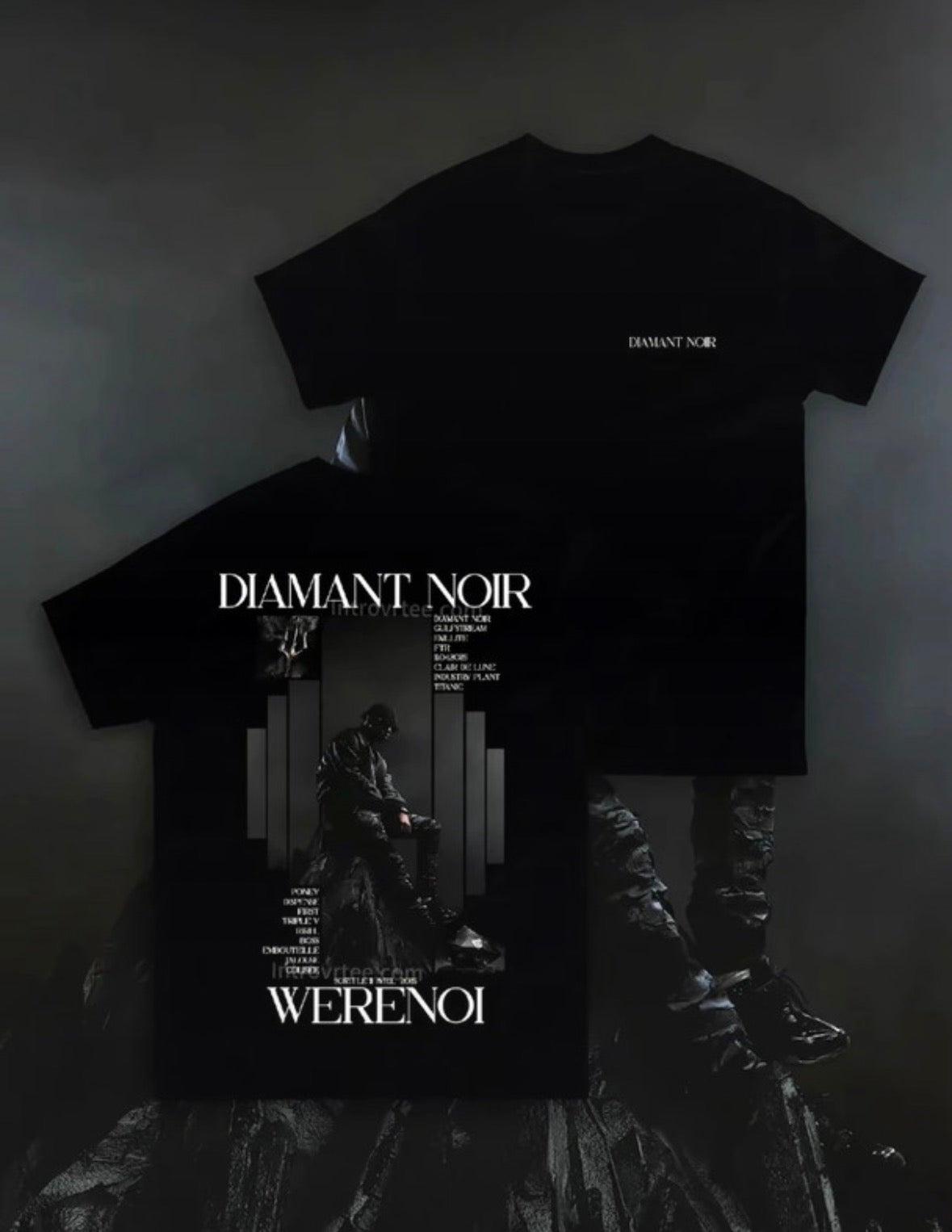 TEESHIRT (DIAMANTS NOIR 🔱)
