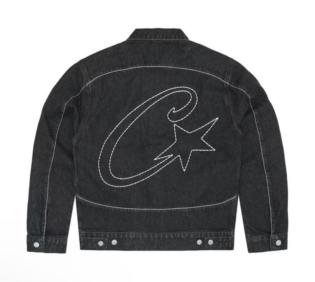 CORTEIZ C-STAR STITCH-DOWN DENIM JACKET BLACK