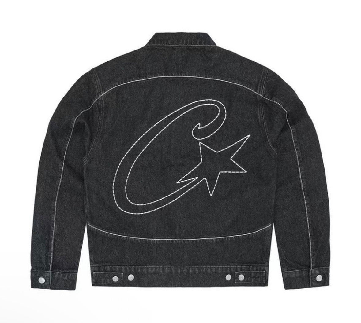 CORTEIZ C-STAR STITCH-DOWN DENIM JACKET BLACK