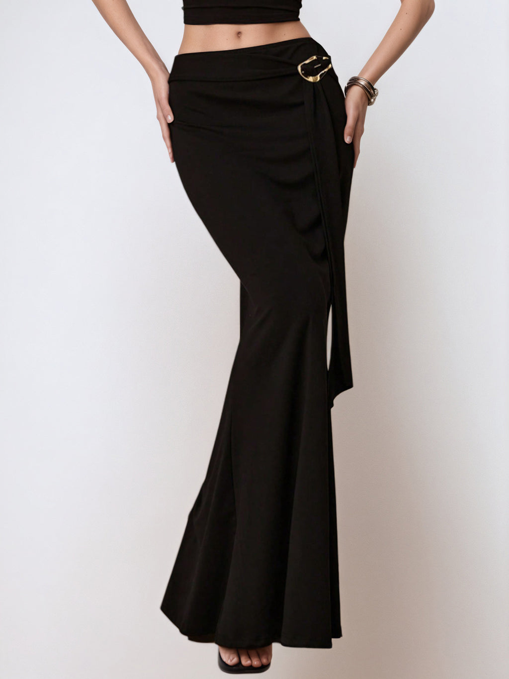 Jupe sirène à décor métallique