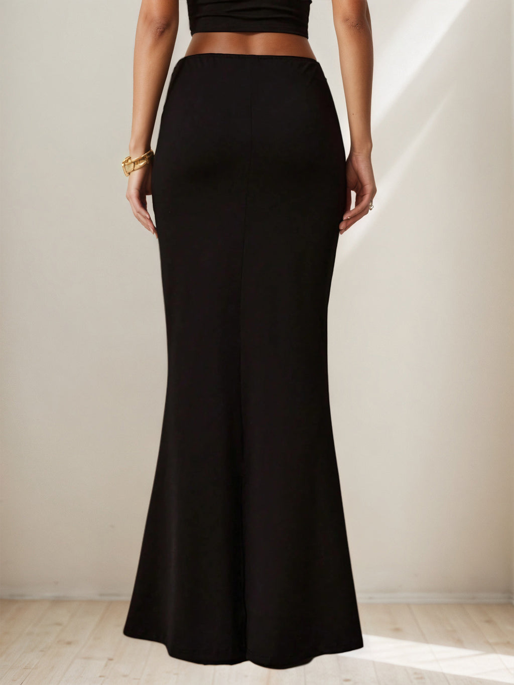 Jupe sirène à décor métallique