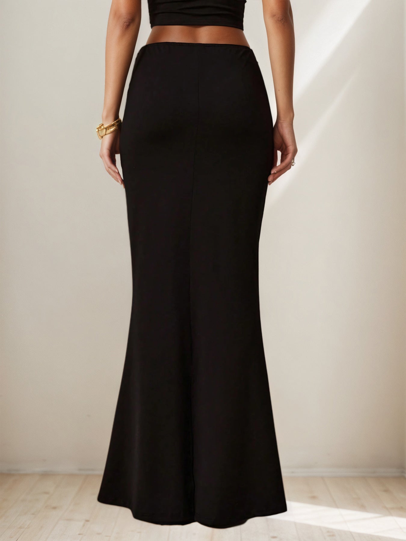 Jupe sirène à décor métallique