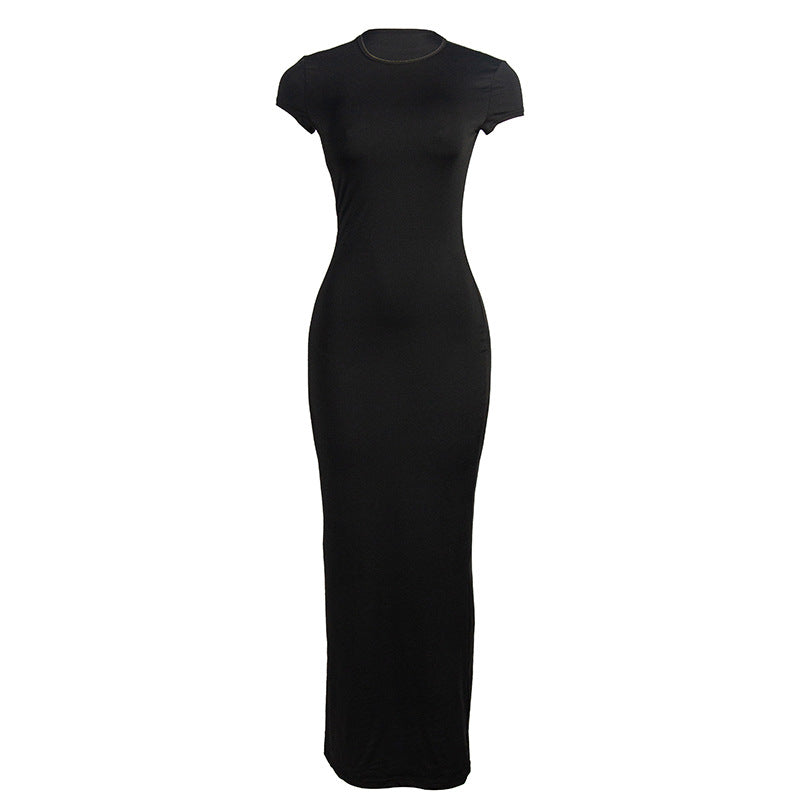 Robe longue manche courte