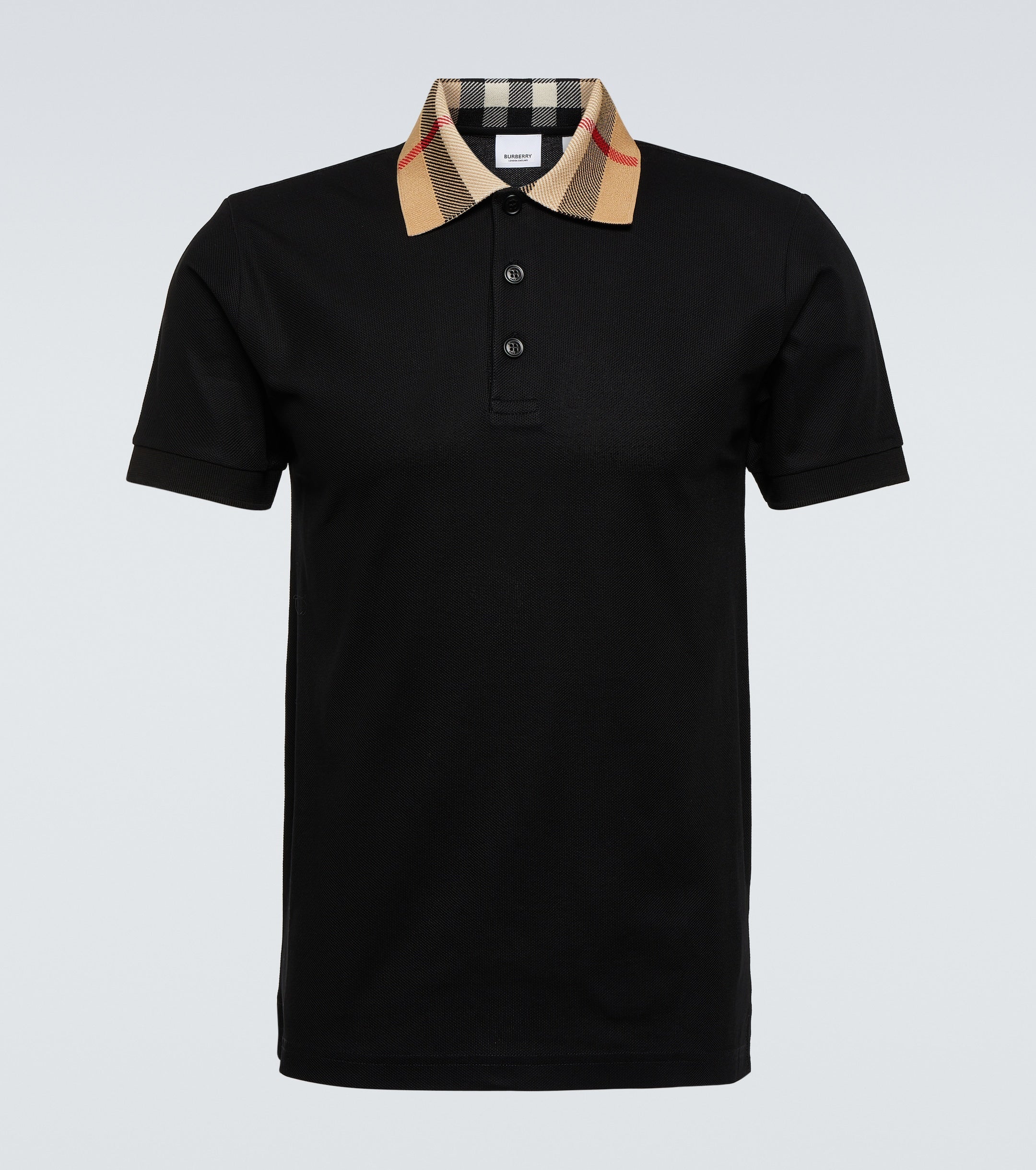 Burberry
Polo Check en coton