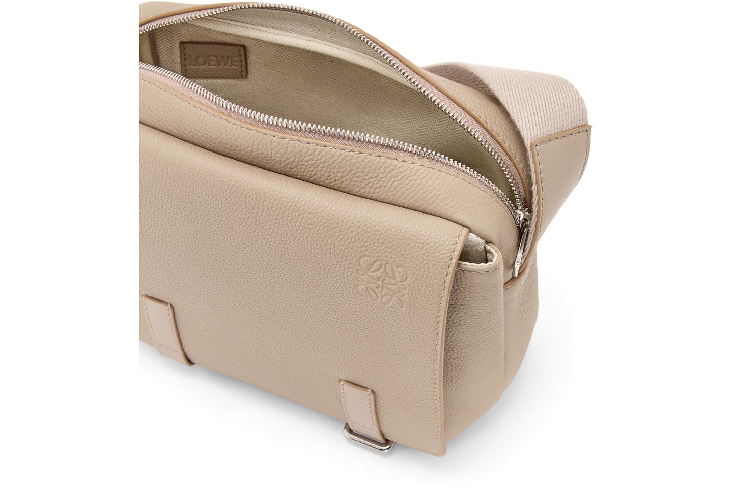 LOEWE XS Sac Messager Militaire Sable