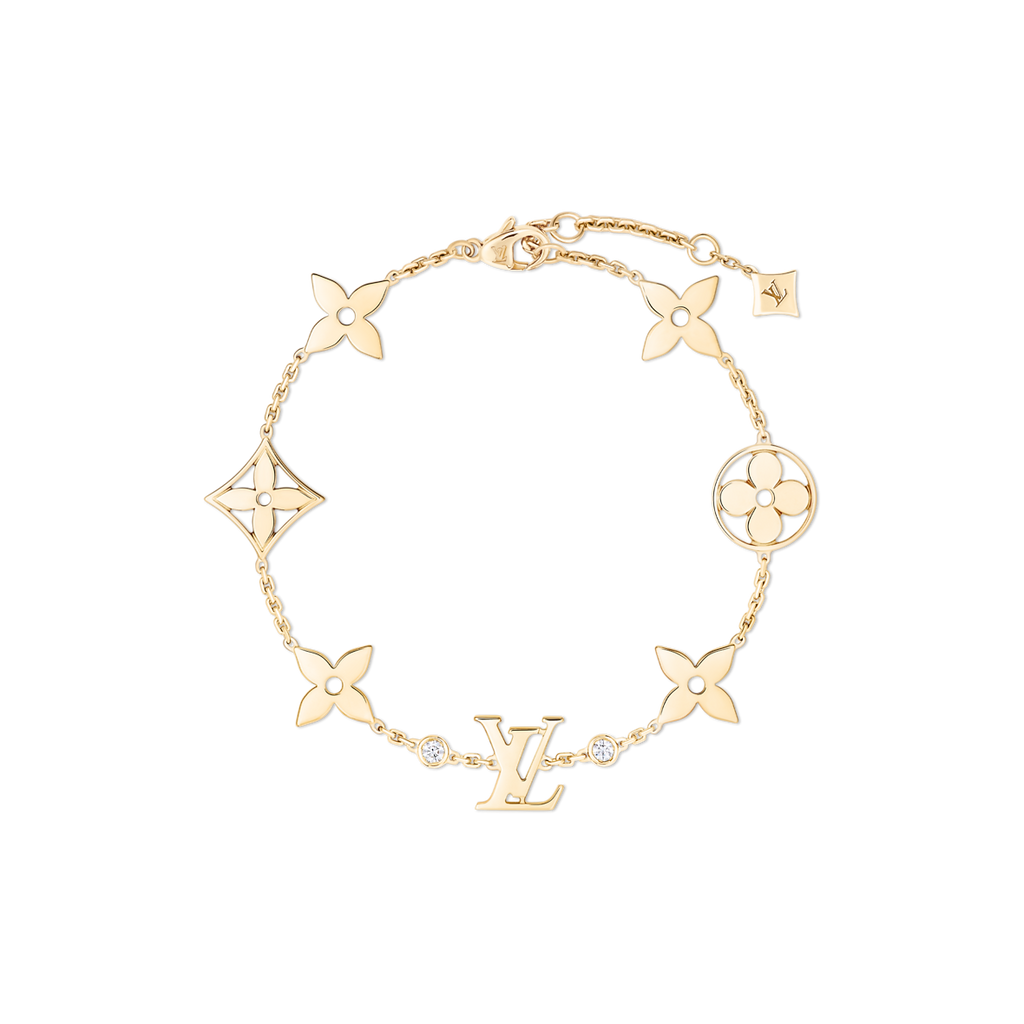 Bracelet Monogram Idylle Blossom, Or Jaune Et Diamants