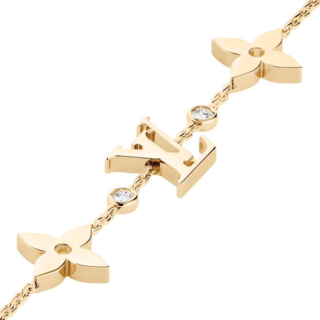 Bracelet Monogram Idylle Blossom, Or Jaune Et Diamants